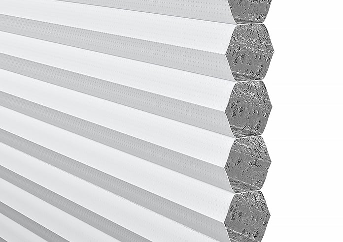 Nocturne (Blackout), Snow White - Stick Fit Slim Honeycomb Blind - Image 4